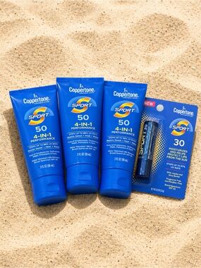 Coppertone Sport SPF 50 4-in-1 Performance Sunscreen Lotion - Blue